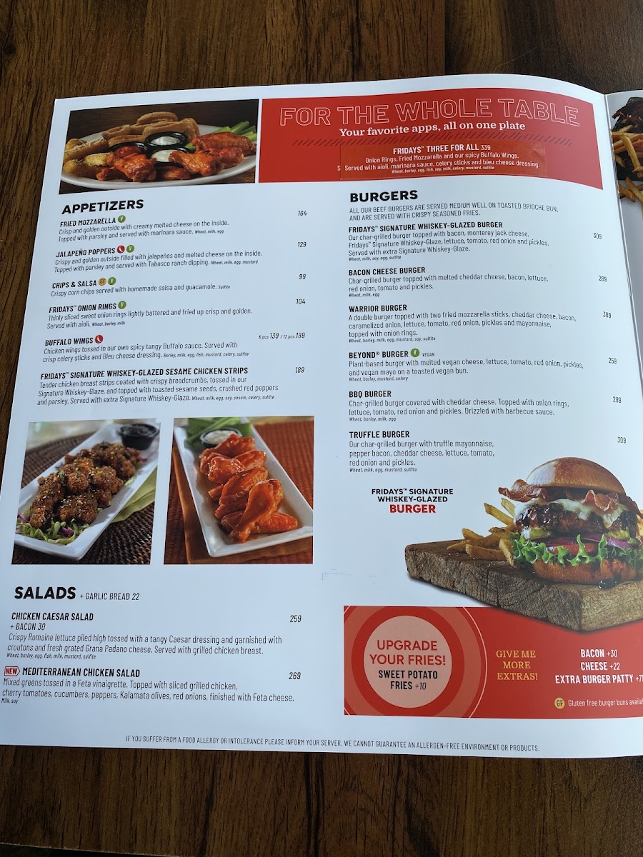 Menu T.g.i. Fridays - Aker Brygge-8